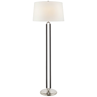 Ralph Lauren - RL 1533PN/CHC-L - Two Light Floor Lamp - Cody - Polished Nickel and Chocolate Leather