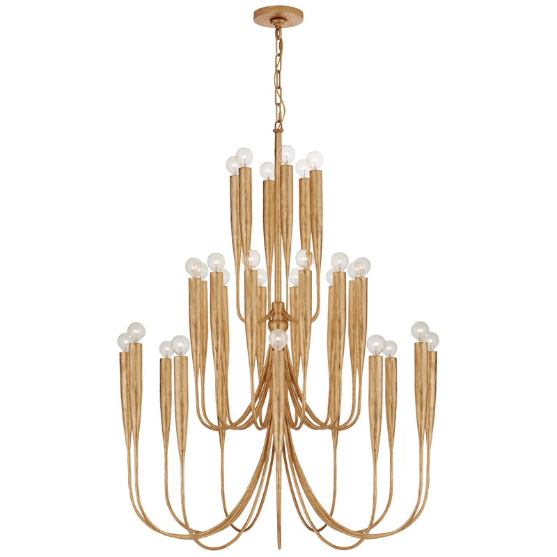 Visual Comfort Signature - JN 5072AGL - 30 Light Chandelier - Acadia - Antique Gold Leaf