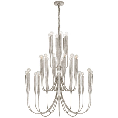 Visual Comfort Signature - JN 5072BSL - 30 Light Chandelier - Acadia - Burnished Silver Leaf