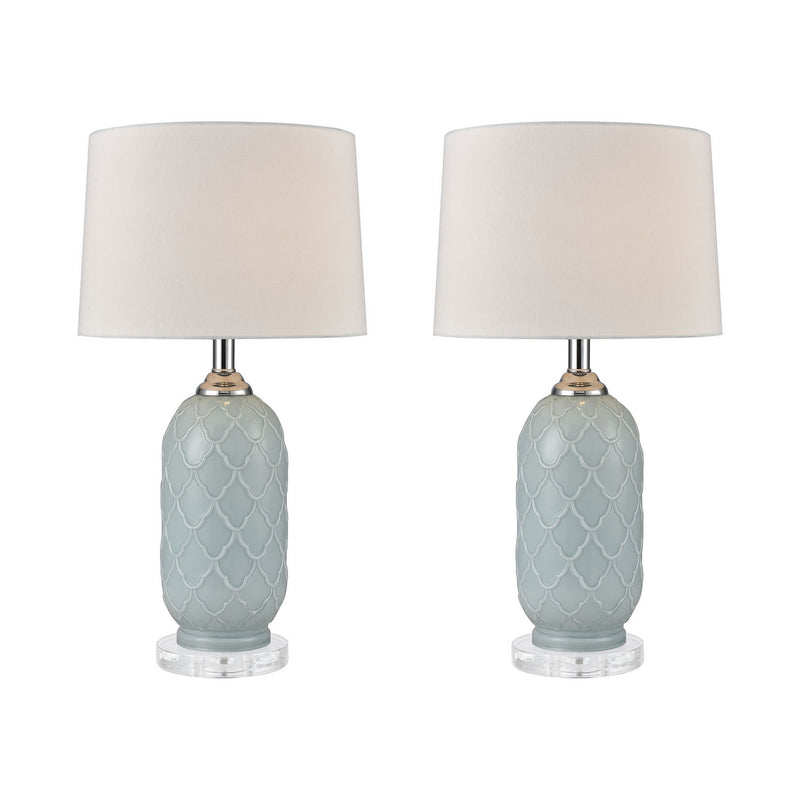 ELK Home - 77099/S2 - Two Light Table Lamp - La Joliette - Pale Blue