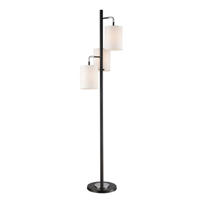 ELK Home - 77101 - Three Light Floor Lamp - Uprising - Black