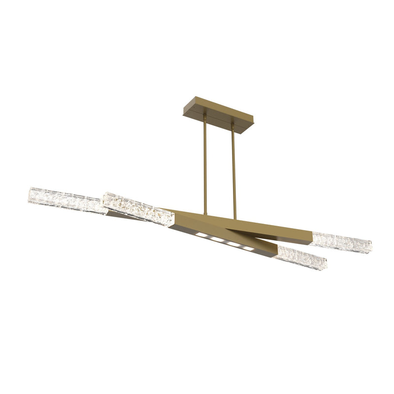 Hammerton Studio - PLB0060-64-GB-GC-001-L1 - LED Linear Suspension - Axis - Gilded Brass