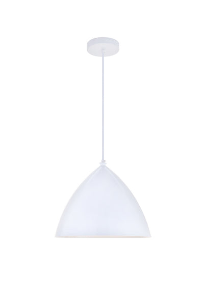 Elegant Lighting - LD2410WH - One Light Pendant - Kenneth - White