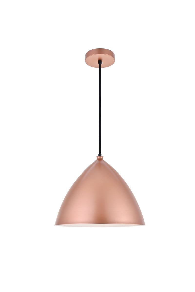 Elegant Lighting - LD2410HG - One Light Pendant - Kenneth - Honey Gold