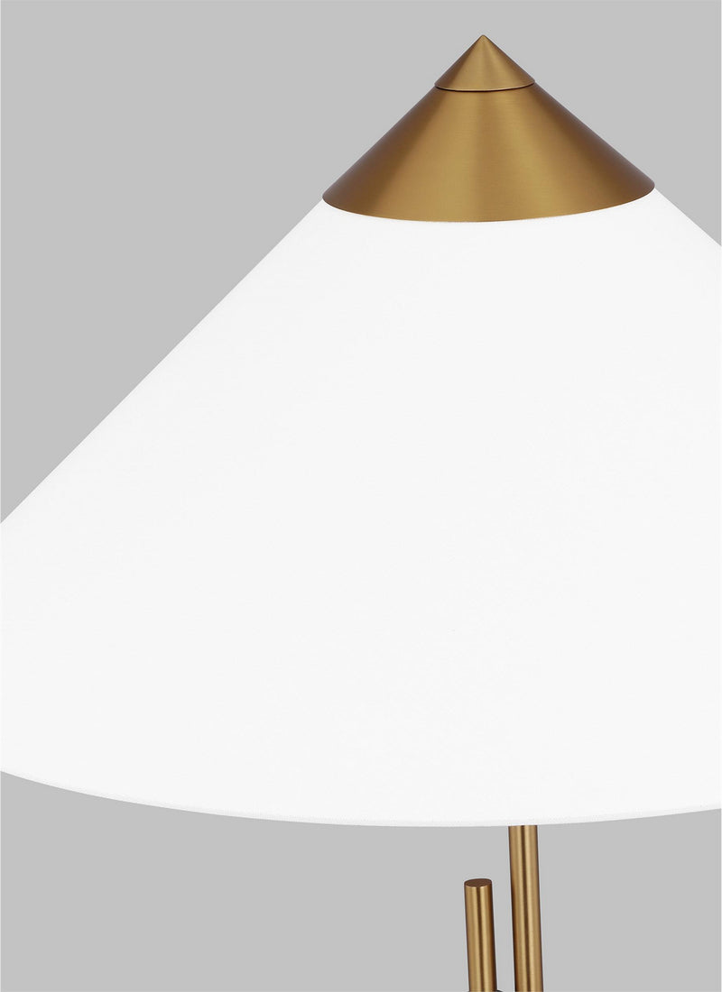 Visual Comfort Studio Franklin 29.75 Modern Table Top Lamp Burnished Brass  KT1281BBS1